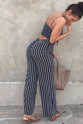 Spaghetti Strap Sleeveless Backless Jumpsuit - Dress In Beauty